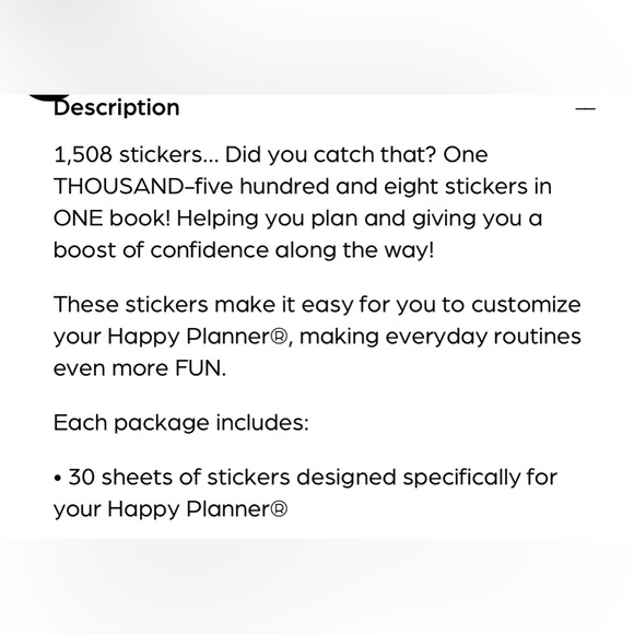 The Happy Planner “Tiny” Sticker Book - Picture 5 of 5